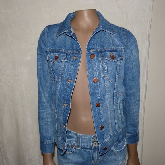 Madewell Blue Jean Denim Jacket XS EUC - Picture 2 of 6